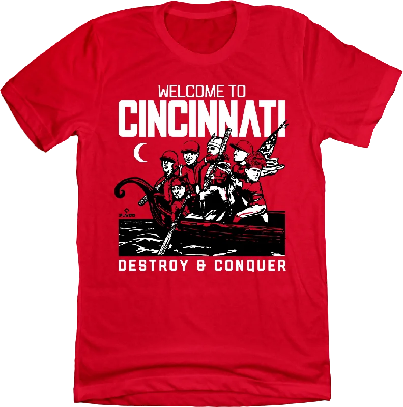 T-Shirt For Player And Team Apparel-Cincinnati Vikings - Destroy & Conquer