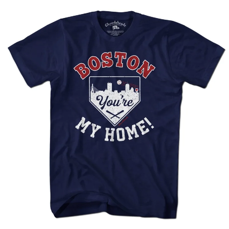 T-Shirt For Personalized Fan Gear-Boston Home Plate T-Shirt