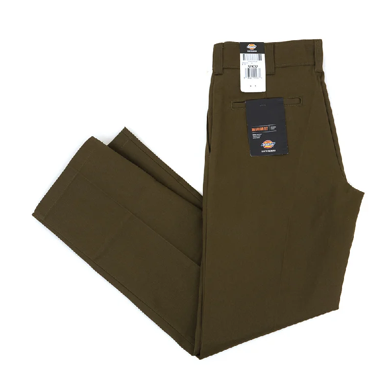 Pants With Custom Player Numbers-Regular Fit Twill Pant (Dark Olive)