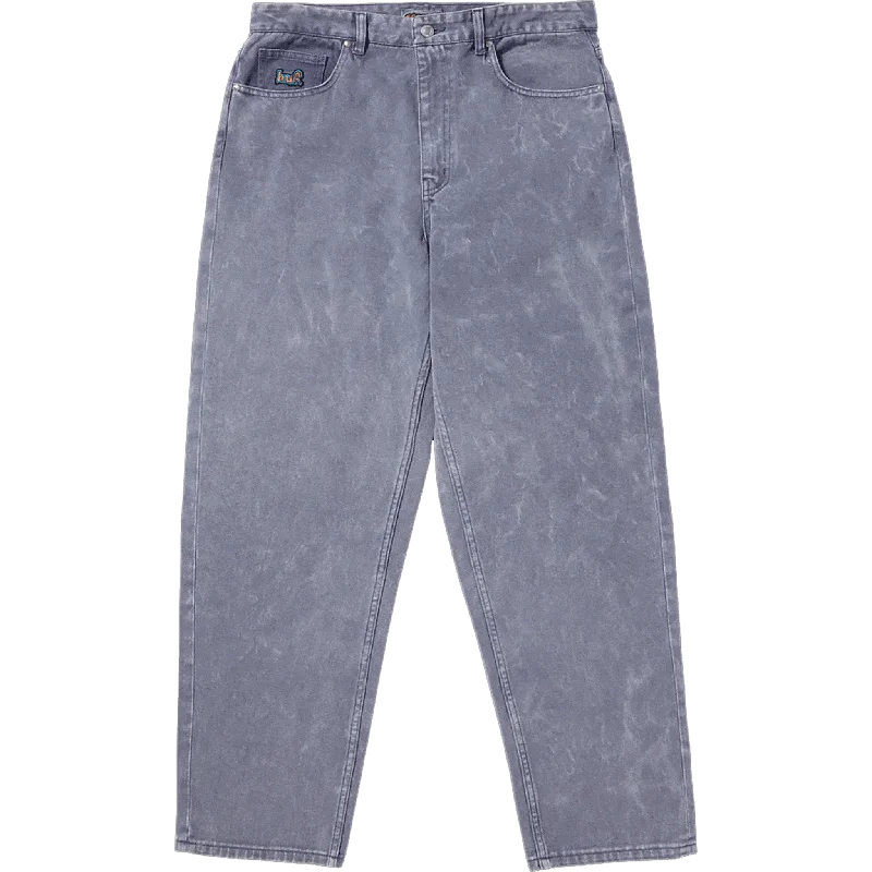 Pants For Game Day-Huf Cromer Washed Denim Dust Purple