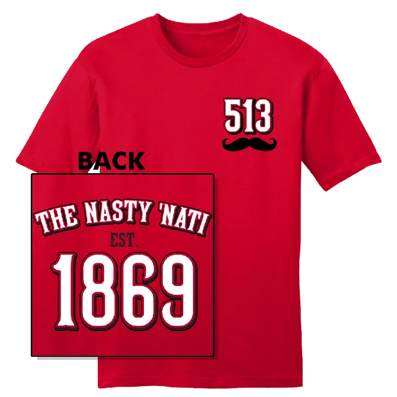 T-Shirt For Group Team Apparel Customization-Nasty Nati Front Back Est 1869