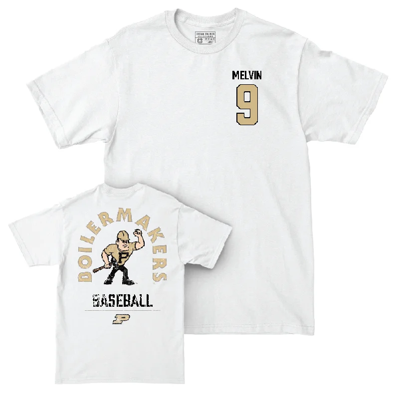 T-Shirt For Promotional Team Events-Baseball White Mascot Comfort Colors Tee     - Camden Melvin