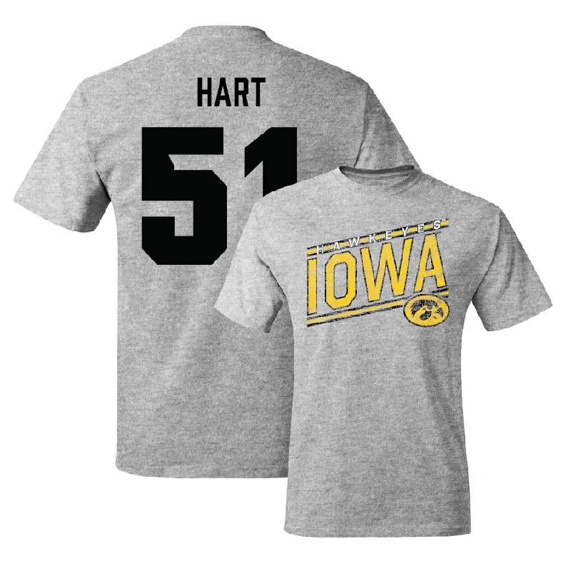 T-Shirt For Custom Team Player Recognition-Sport Grey Baseball Slant Tee  - Sam Hart