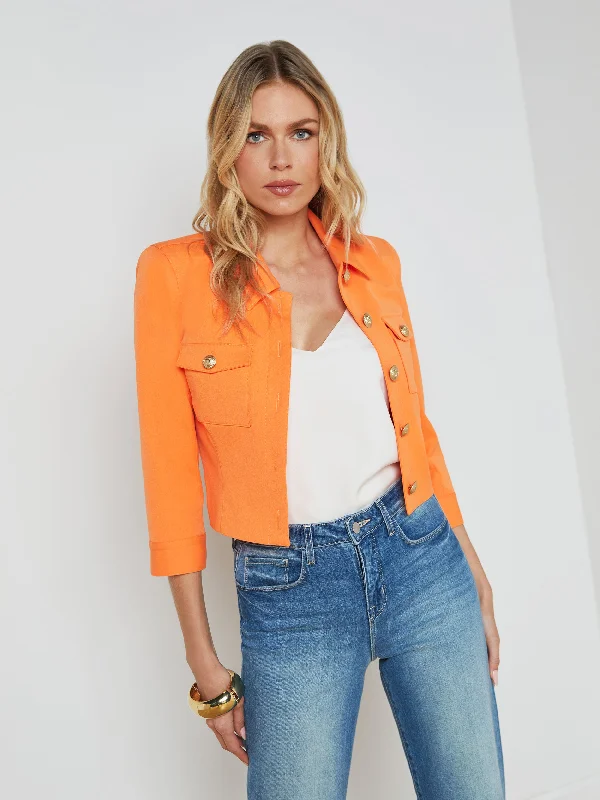 Jackets For Personalized Game Day Gear-Kumi Cropped Jacket