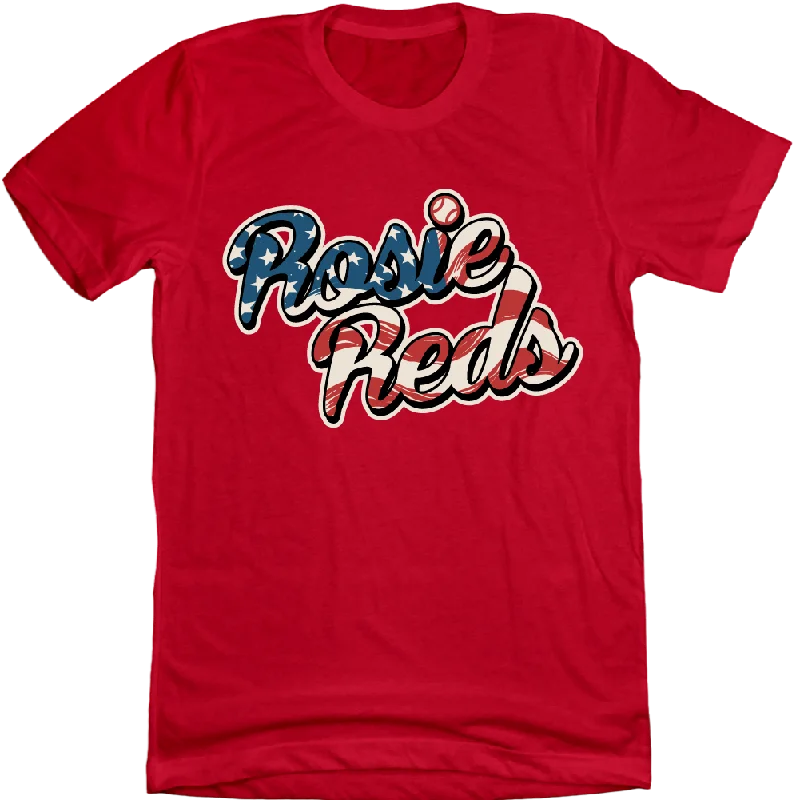 T-Shirt For Adults-Rosie Reds, White & Blue