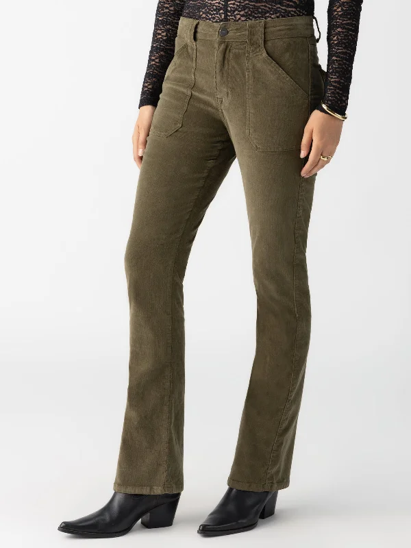 Pants For Tournament Fan Gear-Corduroy Hayden Bootcut Standard Rise Pant Burnt Olive