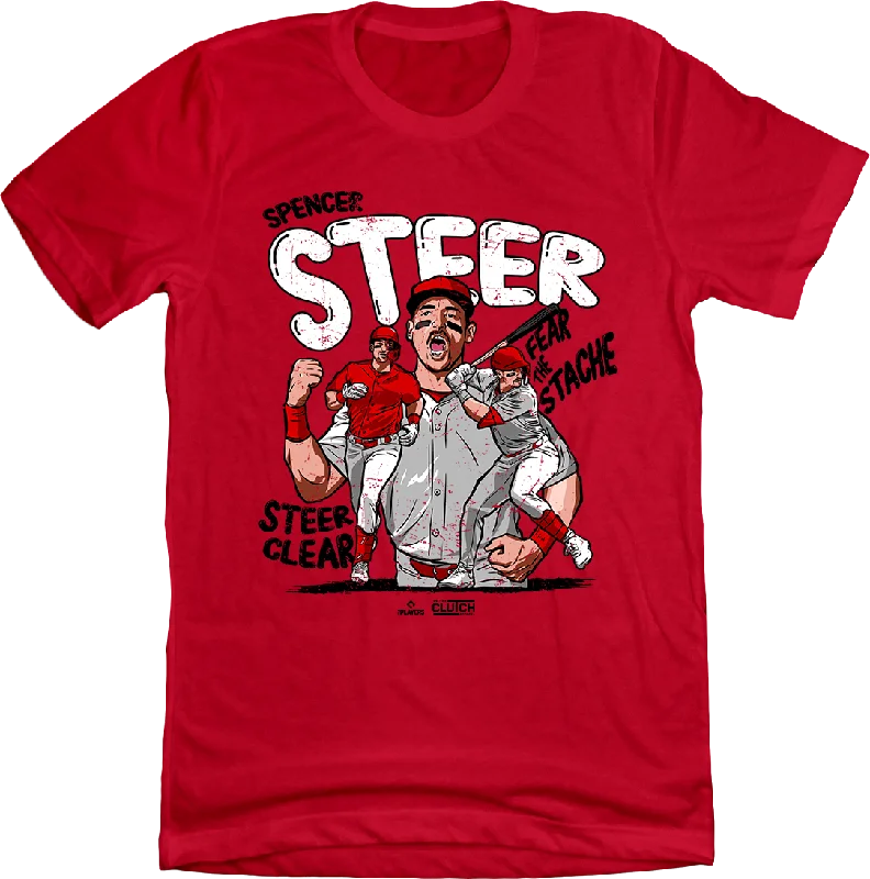 T-Shirt For Professional Teams-Fear the Stache of Spencer Steer