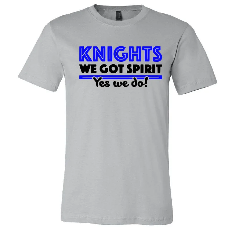 T-Shirt For Personalized Fan Gear-Windsor - Knights We Got Spirit Yes We Do - Silver (Tee/Drifit/Hoodie/Sweatshirt)