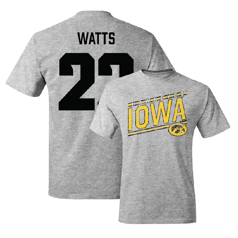 T-Shirt For Team Fundraising Campaigns-Sport Grey Baseball Slant Tee  - Anthony Watts