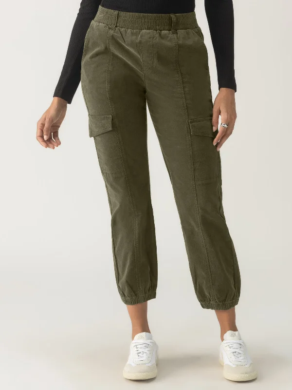 Pants For Special Fan Custom Orders-Corduroy Relaxed Rebel Standard Rise Pant Burnt Olive