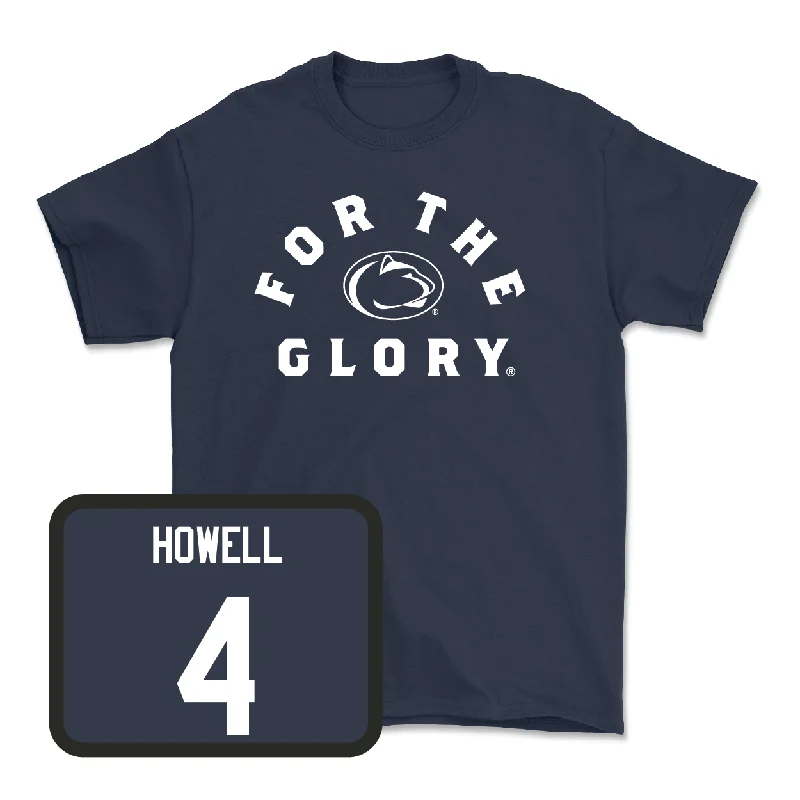 T-Shirt For Game Day-Navy Baseball For The Glory Tee - Martin Howell