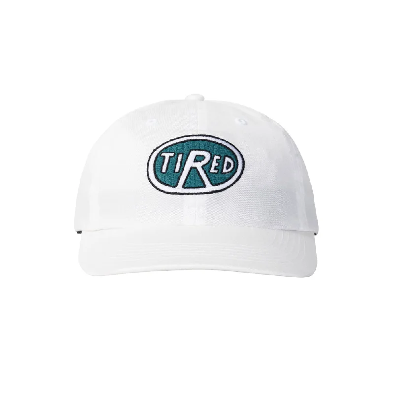 Hat With Custom Logo-TIRED ROVER HAT - WHITE