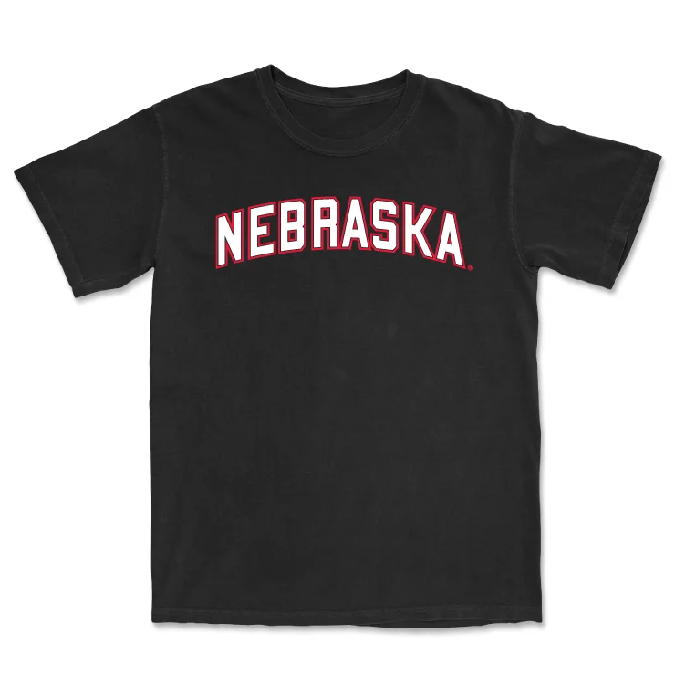 T-Shirt For Custom Promotional Orders-Baseball Black Nebraska Tee - Hayden Lewis