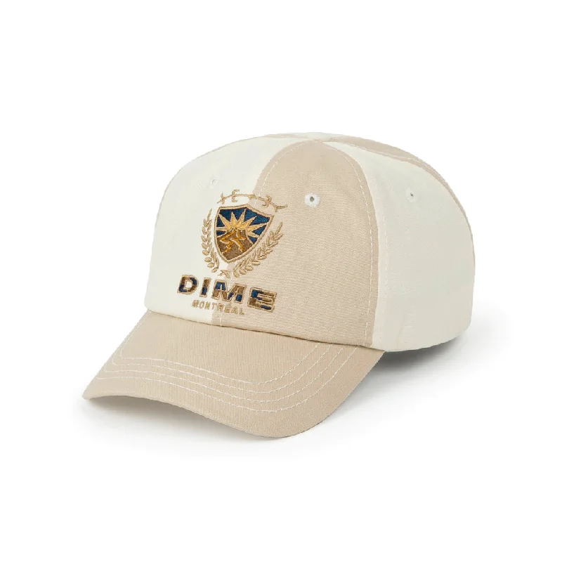 Hat For Youth Teams-DIME SPLIT CREST CAP - CREAM