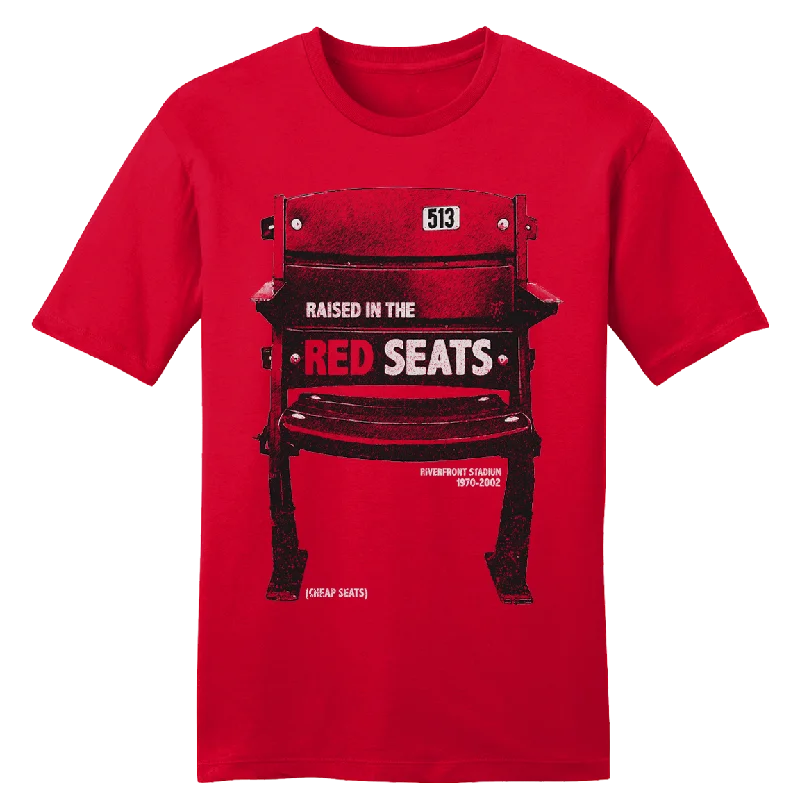 T-Shirt For Softball Game Day Merchandise-Raised in the Red Seats