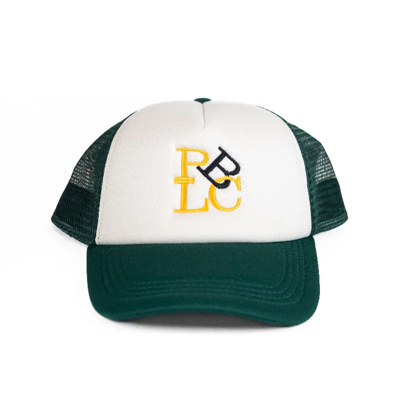 Hat For Promotional Sales-PUBLIC SKATESHOP - "LOVE" TRUCKER HAT (BOTTLE GREEN/WHITE)