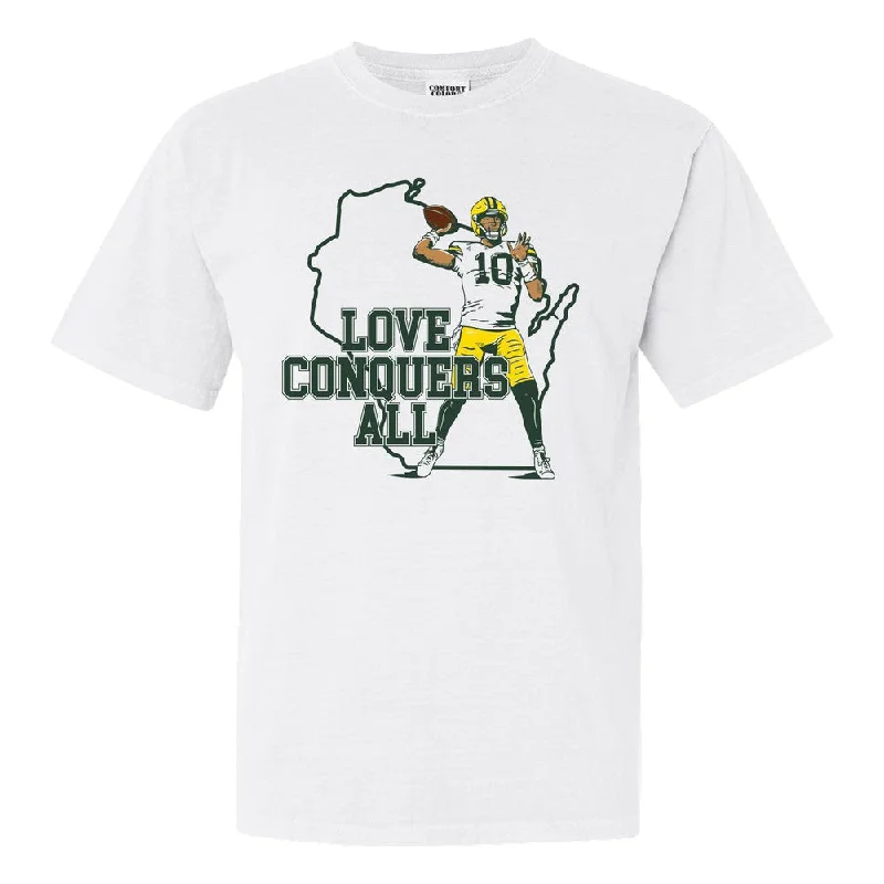 T-Shirt For Sale-L Conquers All Tee