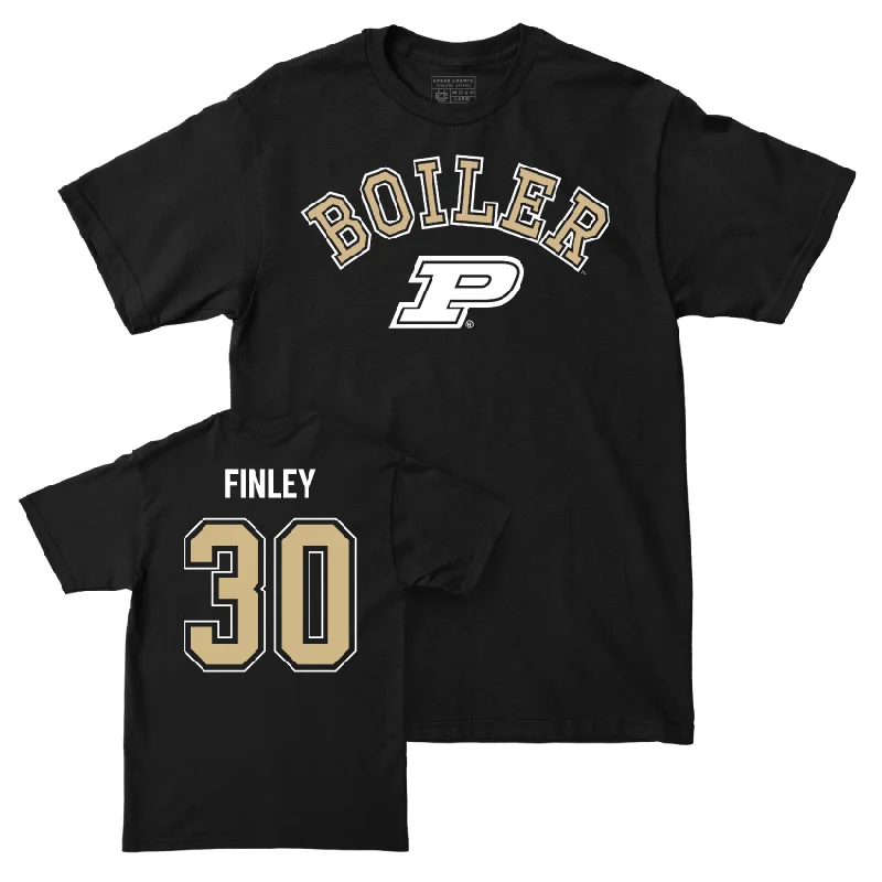 T-Shirt With Custom Text-Baseball Black Classic Tee     - Maclane Finley