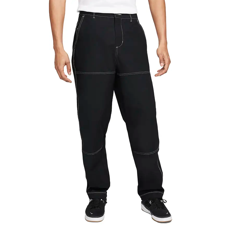 Pants For Professional Fan Apparel-Nike SB Skate Double Knee Pant - Black