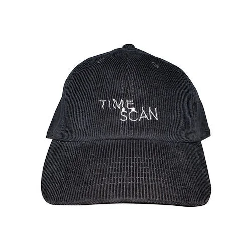 Hat For Tournament Team Custom Orders-Timescan Corduroy Logo Hat - Black