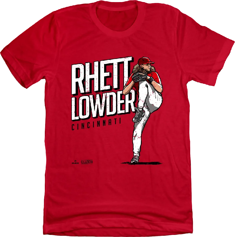 T-Shirt With Embroidered Team Names-Rhett Lowder Player Tee