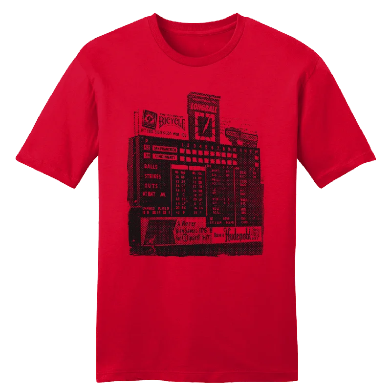 T-Shirt For High School Customization-Crosley Field Scoreboard