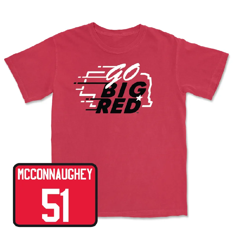 T-Shirt For Special Edition Team Orders-Red Baseball GBR Tee - Mason McConnaughey