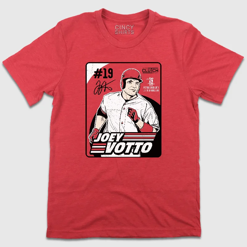 T-Shirt For Custom Promotional Orders-Vintage Joey Votto Bubblegum Baseball Card