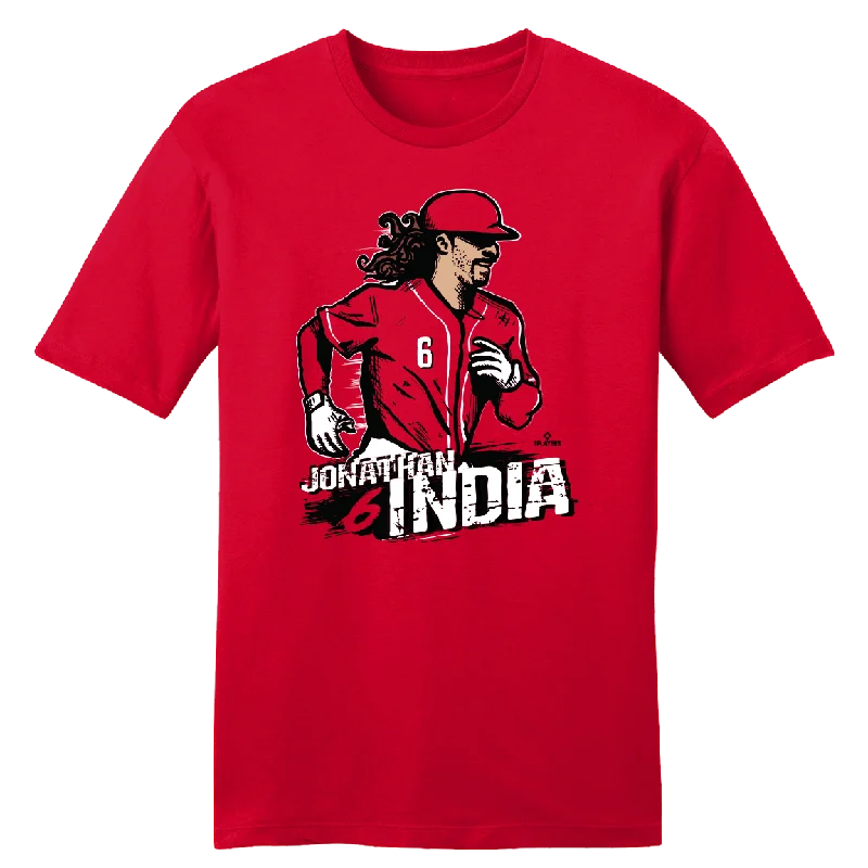 T-Shirt For Custom School Spirit Gear-Official Jonathan India MLBPA Tee