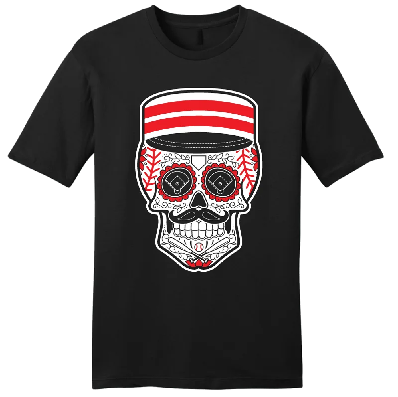 T-Shirt For Custom Merchandise Orders-Redlegs Sugar Skull