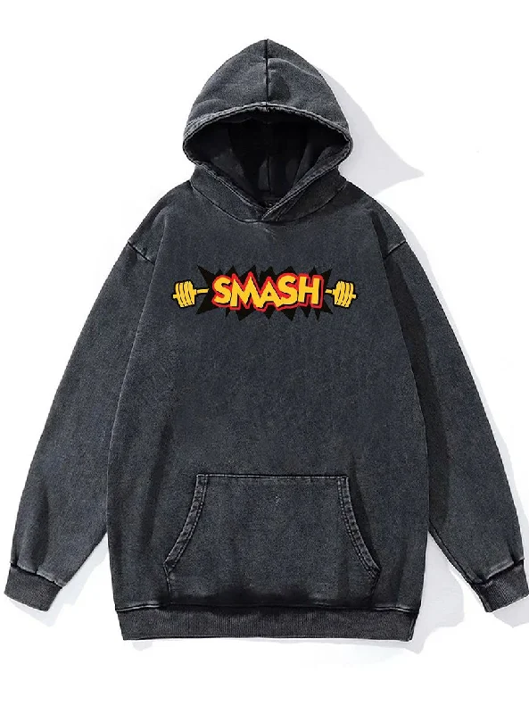 Hoodie For Professional Merchandise-SMASH Washed Gym Hoodie