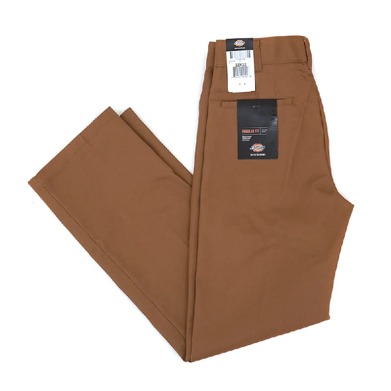 Pants For Custom Player Gear-Skateboarding Regular Fit Twill Pants (Brown Duck)