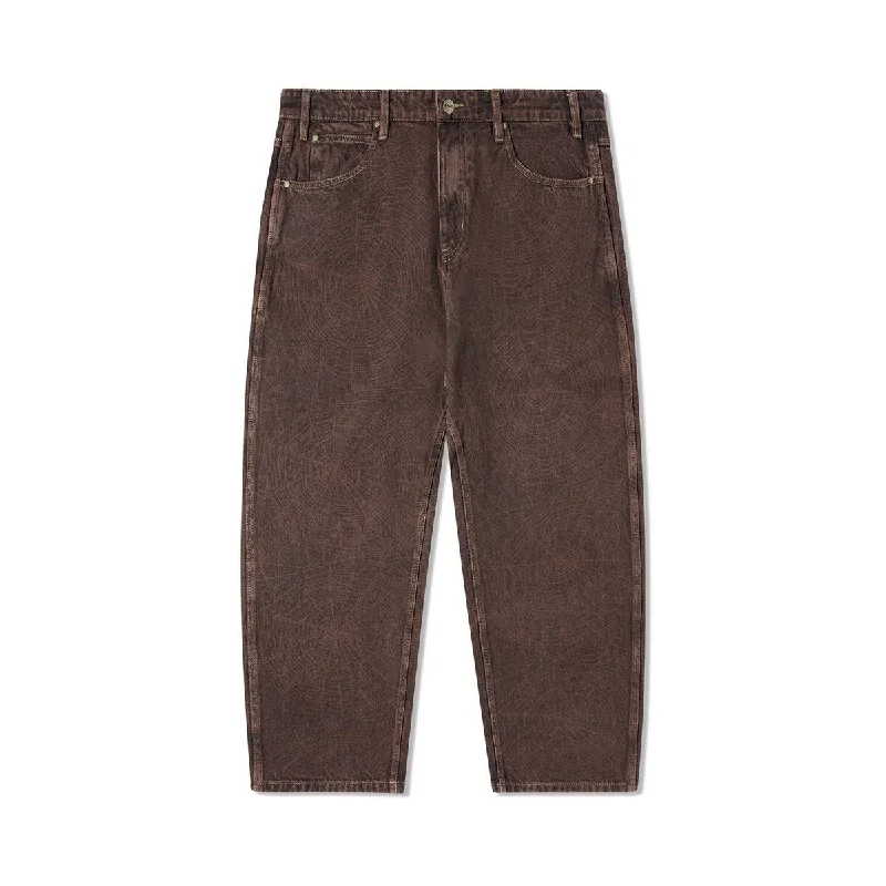 Pants For Group Team Apparel Customization-BUTTERGOODS WEB DENIM JEANS BROWN