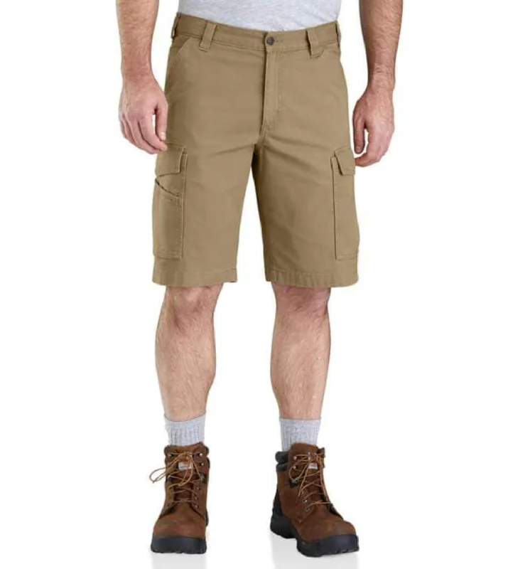 Shorts For Group Orders-Carhartt Men's Rugged Flex® Relaxed Fit Canvas Cargo Work Short_Dark Khaki