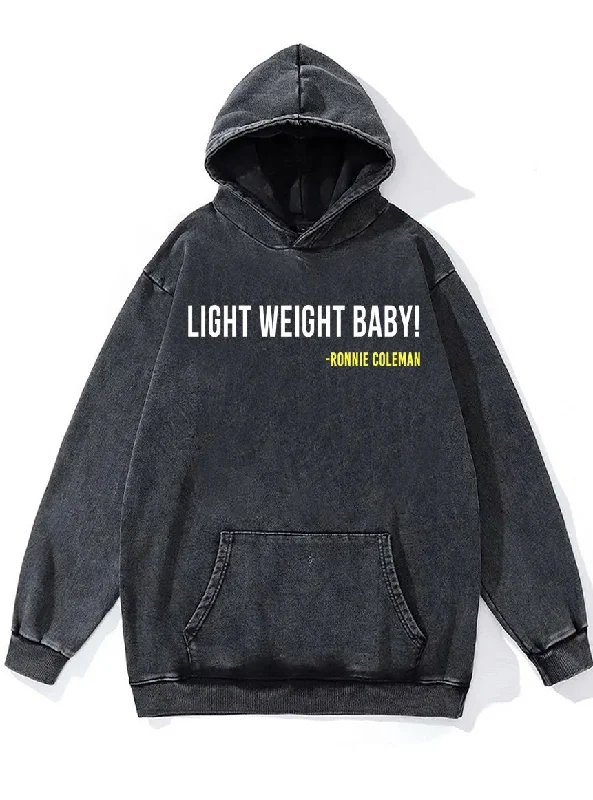 Hoodie For Limited-Edition Team Gear-LIGHT WEIGHT BABY Washed Gym Hoodie