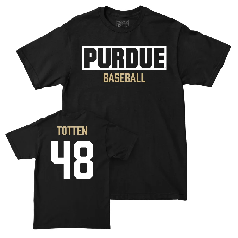 T-Shirt For Game Day-Baseball Black Staple Tee     - Matthew Totten