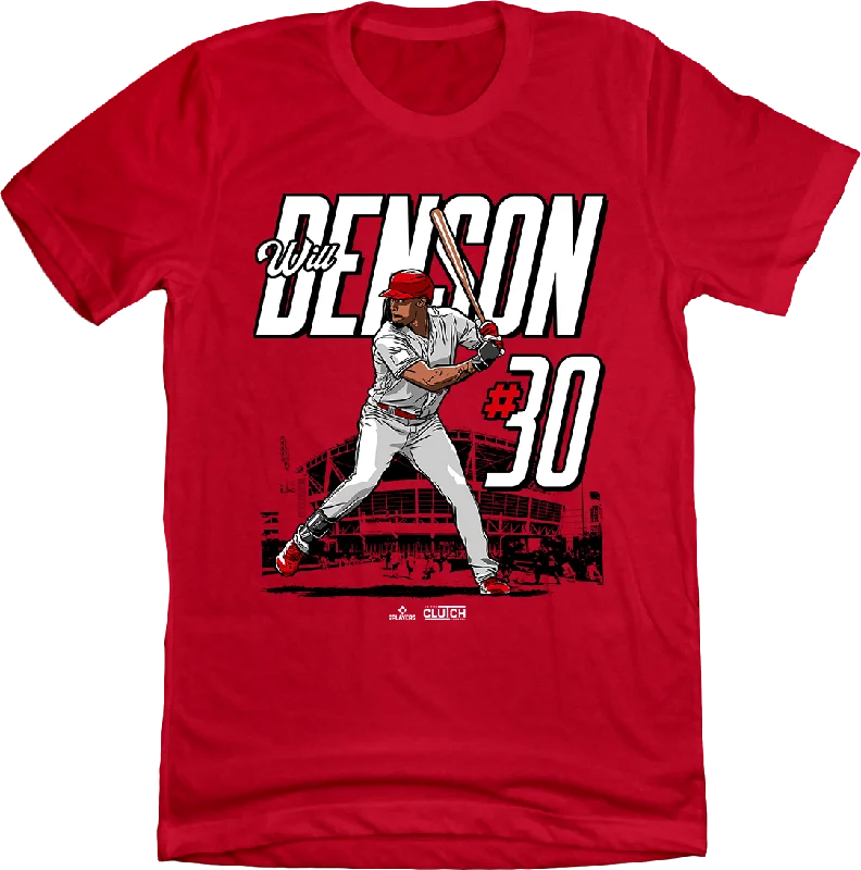 T-Shirt For School Fan Orders-Will Benson MLBPA Stadium T-shirt