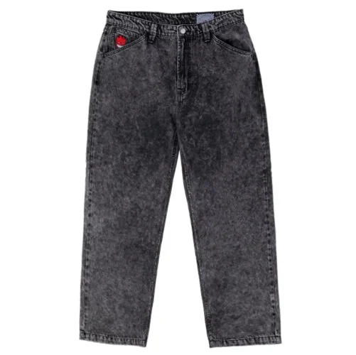 Pants For Official Team Customization-Spitfire Bighead Fill Denim Pant - Black Stone Wash