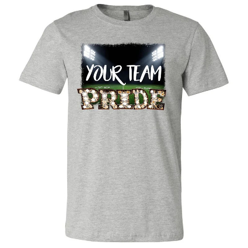 T-Shirt For Personalized High School Gear-Football - Your Team Pride Marquee