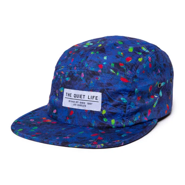 Hat For Promotional Custom Orders-The Quiet Life 5 Panel Camper Hat - Midnight Floral