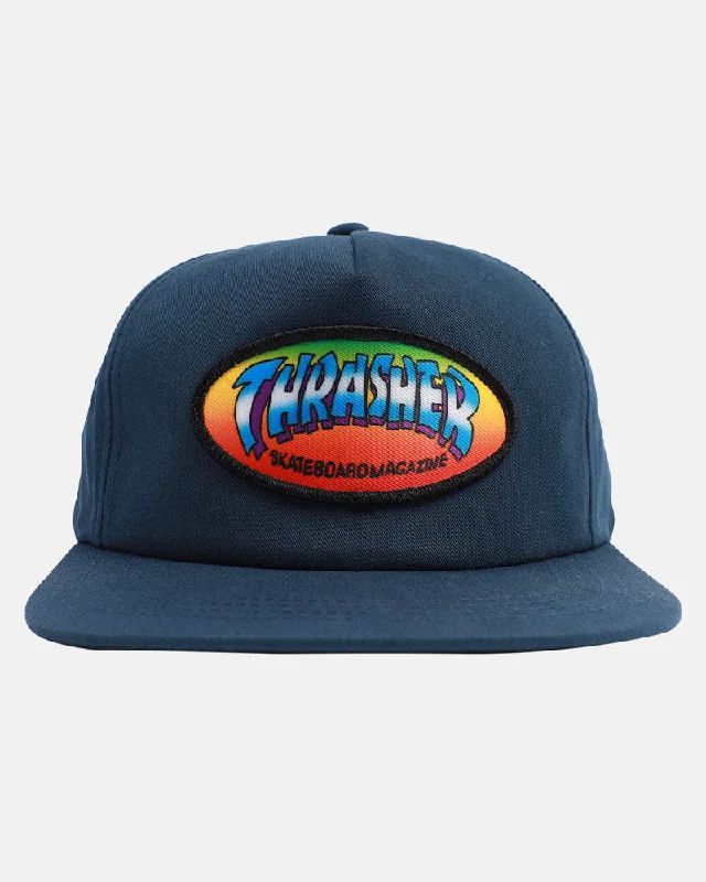 Hat For High School Fan Merchandise-Thrasher Magazine Ninety Five By Spanky Hat - Navy