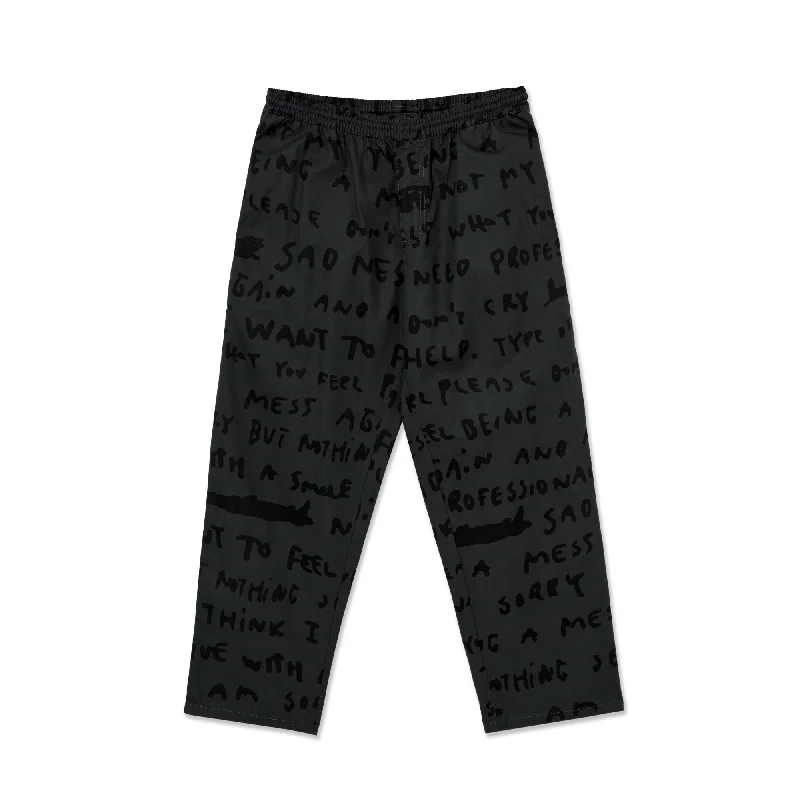 Pants For Team Fundraising-POLAR SKATE CO. - "SAD NOTES" SURF PANTS (SIZE S)