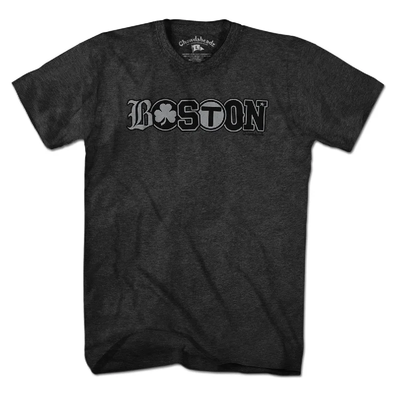 T-Shirt With Custom Logo-Boston Townie Blackout T-Shirt