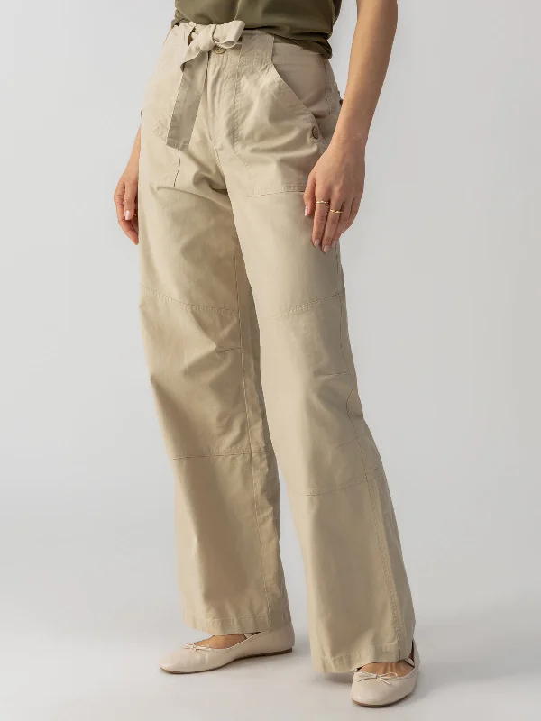 Pants With Custom Numbering-Reissue 90's Sash Extended Standard Rise Pant Marble Beige