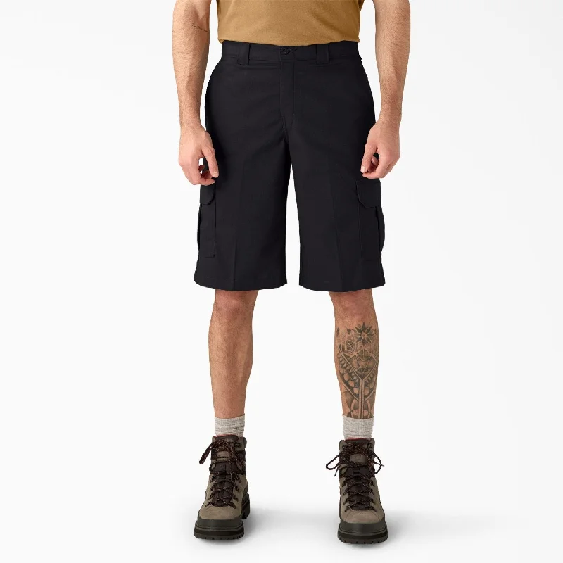 Shorts For Custom Team Logos-Dickies Men's Relaxed Fit Moisture Wicking 13" Cargo Short