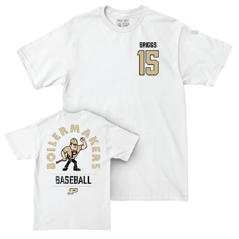 T-Shirt For Promotional Sales-Baseball White Mascot Comfort Colors Tee     - Will Briggs