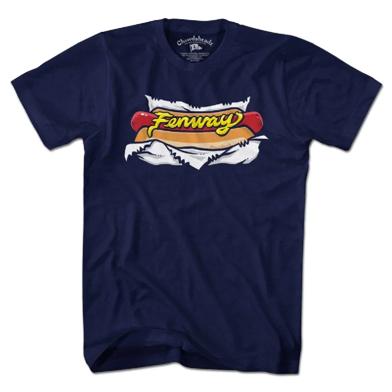 T-Shirt With Player Names-Fenway Hot Dog T-Shirt