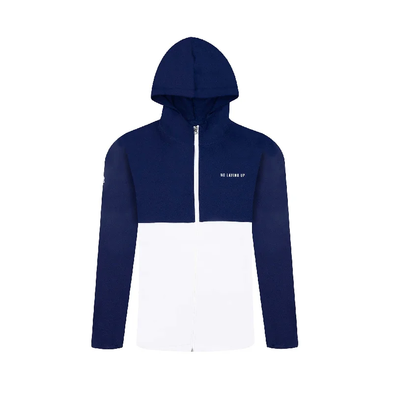 Jackets For Professional Fan Apparel-NLU Full Zip Windrunner Jacket | Blue and White