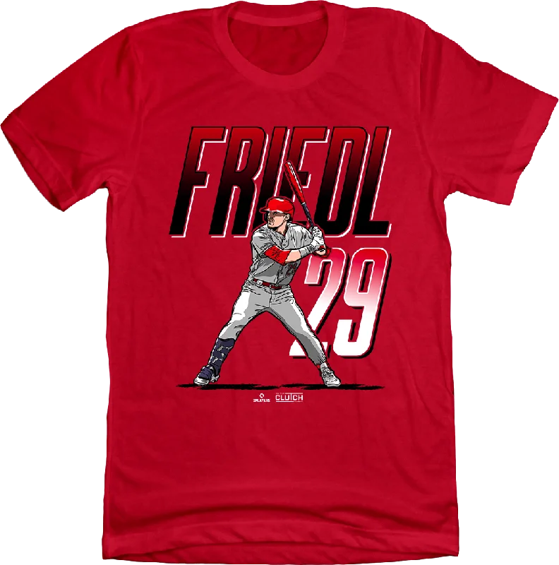 T-Shirt With Personalized Graphics-TJ Friedl MLBPA Tee