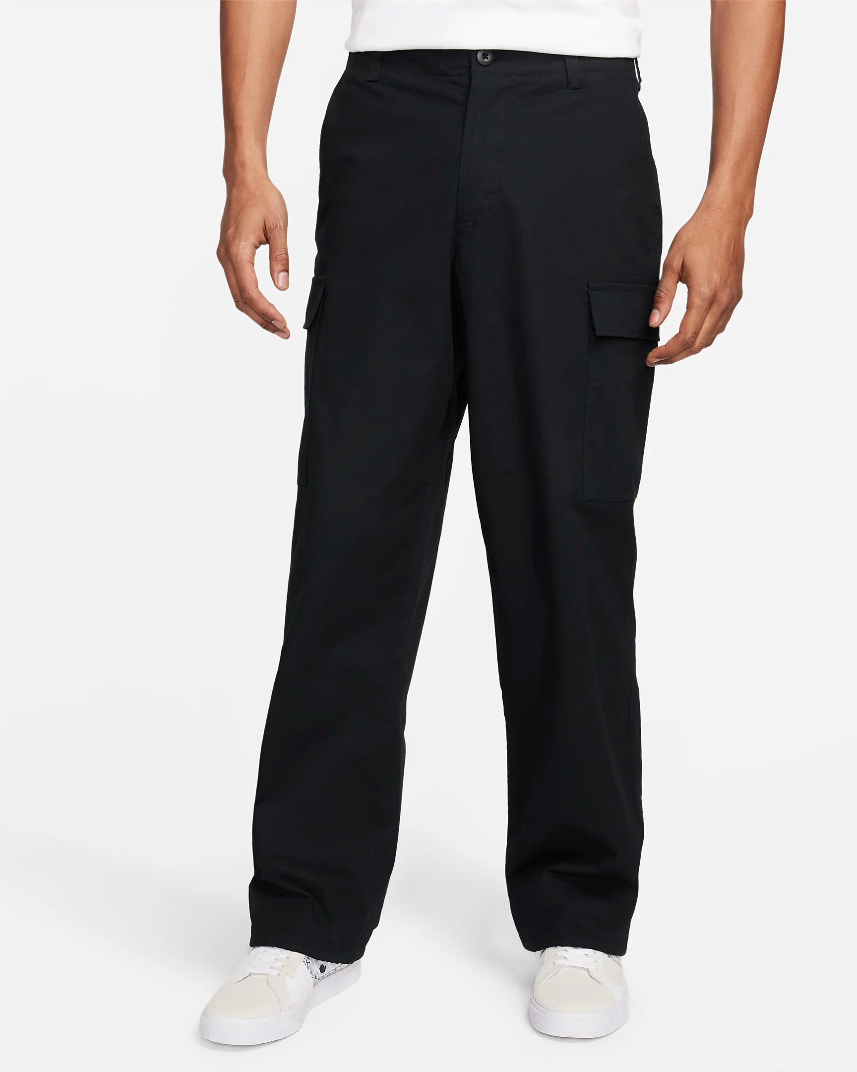 Pants For Softball Teams-Nike Sb Kearny Cargo - Black/White